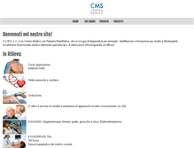 Tablet Screenshot of cmscentromedico.it